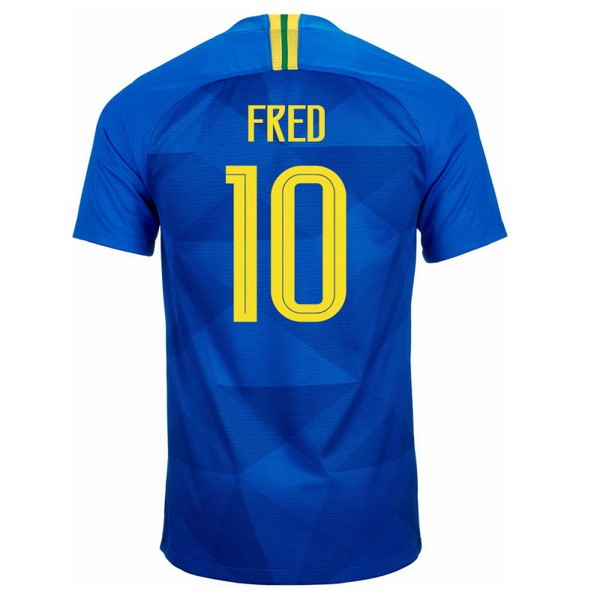 Camiseta Brasil 2ª Fred 2018 Azul